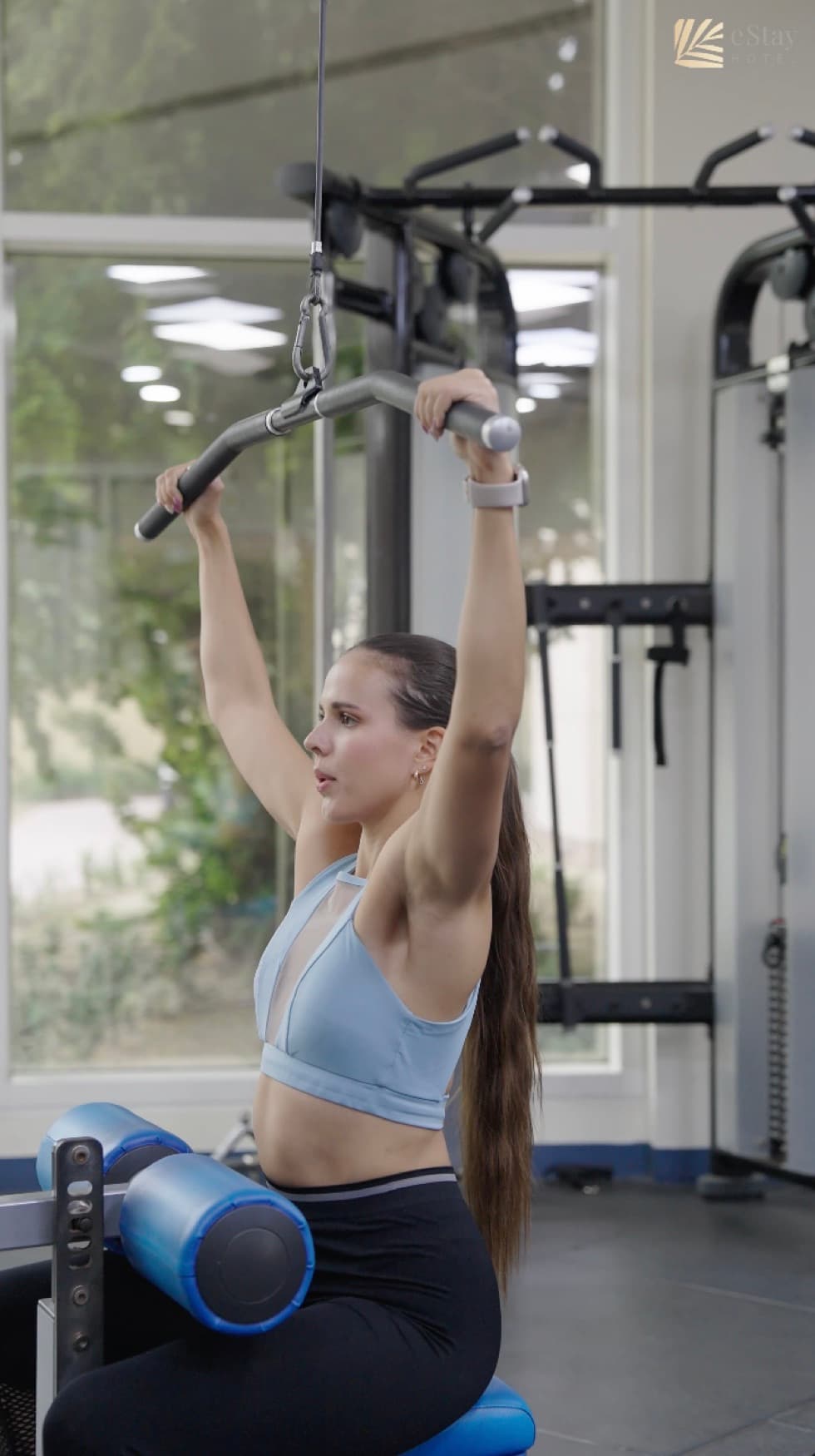 E& stay Hotel — A workout in the hotel gym