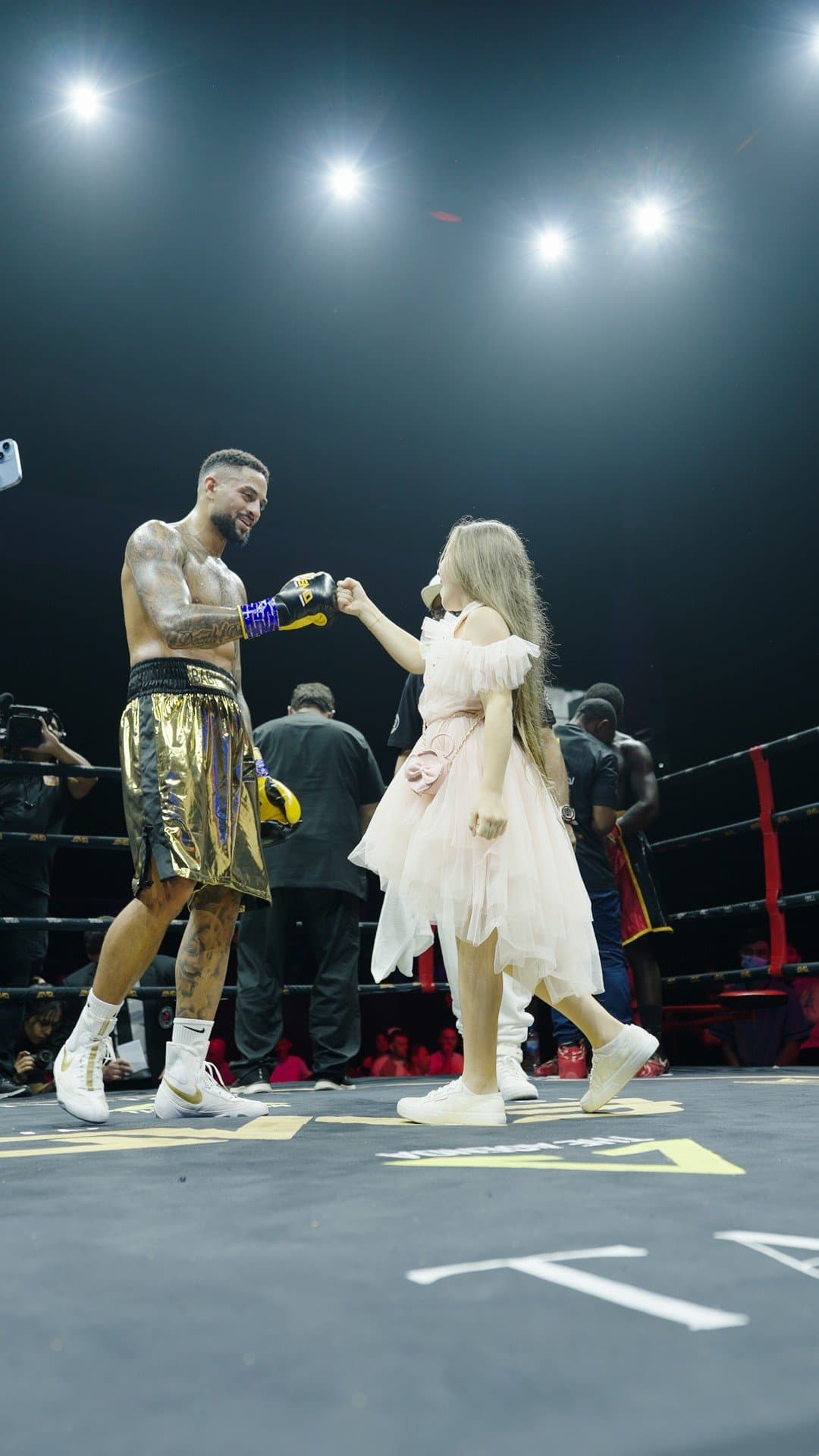 EMD Fight Night, Dubai — ring walks, face-offs and the win — still 5