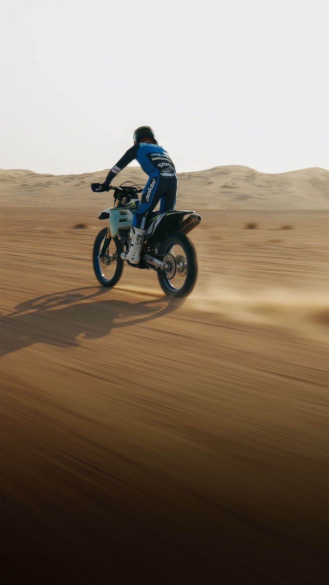 Sherco — dirt bike in the desert dunes — still 5
